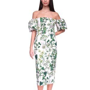 Rare EUC Cara Cara Karene Dress Sz2 Whimsical Olive